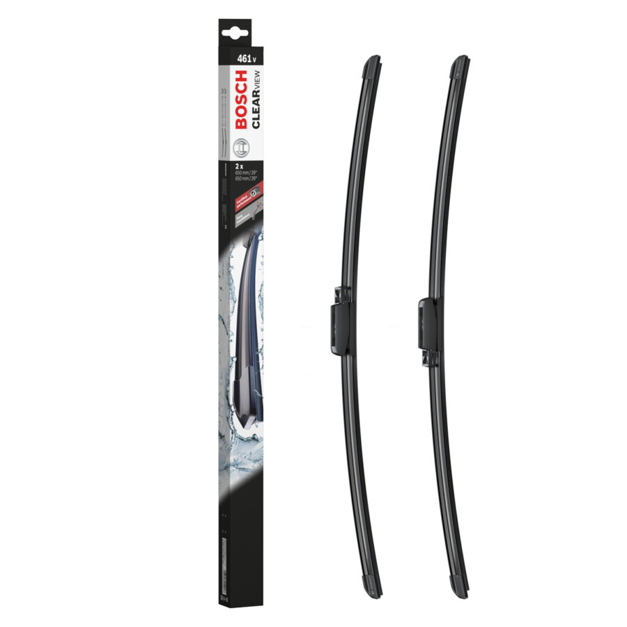 2 spazzole tergicristalli BOSCH Clearview 461V 650/650 mm