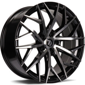 Set 4 cerchi in Lega Seventy9 SV-C 8.0x18 5x112 ET45 CB66.5 Black Front Polished